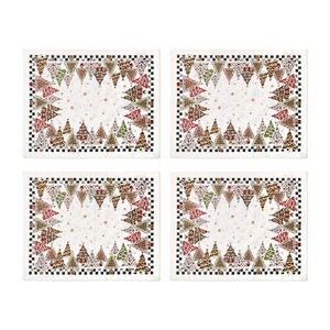NWT MacKenzie-Childs Gingerbread Forest Placemats